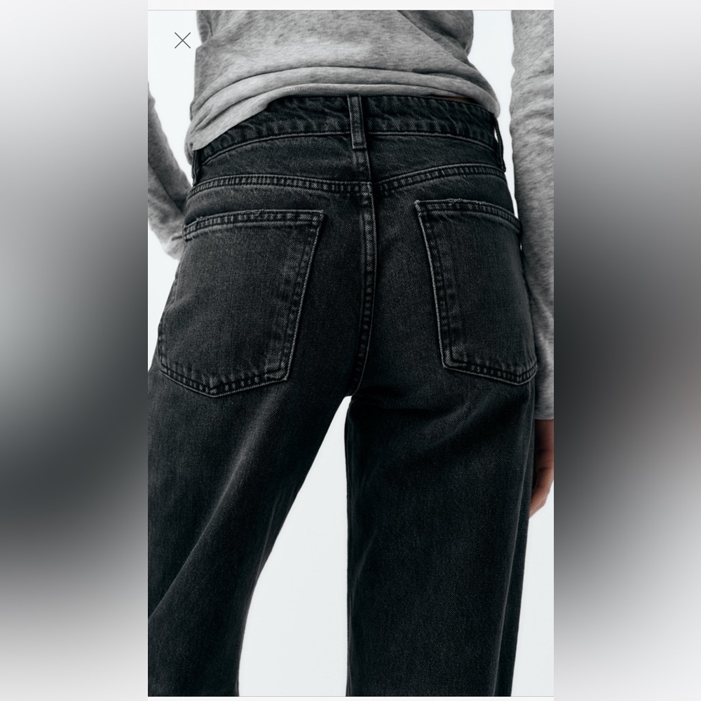 Zara High Rise Black Jeans - Picture 8 of 11